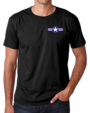 US AIR FORCE UNITS EMBROIDERED COTTON T-SHIRTS