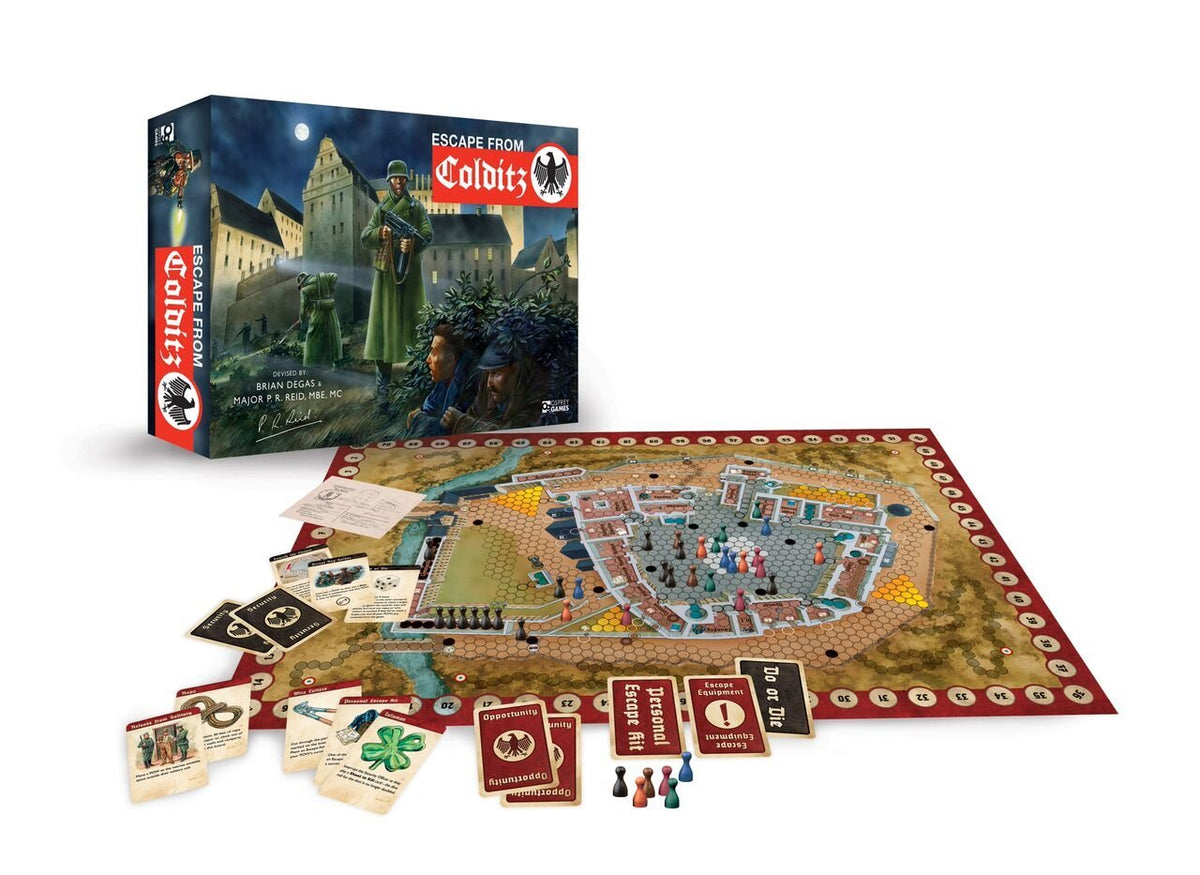 Escape From Colditz Castle World War II Board Game Forces Chimp escape-from-colditz-board-game-parker-1970-s-vintage-toys-games