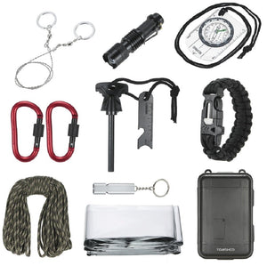 TOMSHOO 11 in 1 Outdoor Survival Kit
