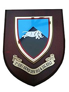1st UK Armoured Division HQ Signal Regimental Military Wall Plaque