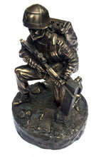 Kneeling Royal Signals Soldier Cold Cast Bronze Military Statue Sculpture