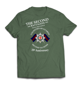 COLDSTREAM GUARDS 2ND BATTALION 25th ANNIVERSARY Printed T-Shirt