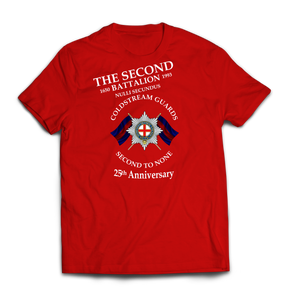 COLDSTREAM GUARDS 2ND BATTALION 25th ANNIVERSARY Printed T-Shirt