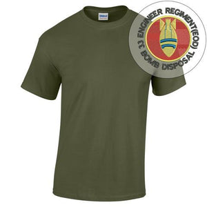 BRITISH ARMY REGIMENTS EMBROIDERED COTTON T-SHIRTS