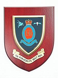 7th Parachute Regiment Royal Horse Artillery Wall Mess Plaque