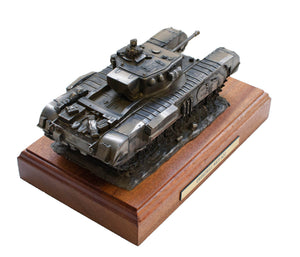 Churchill Tank Cold Cast Bronze Military Statue
