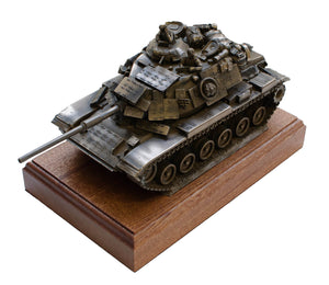 M60A1 Patton Tank Cold Cast Bronze Military Statue