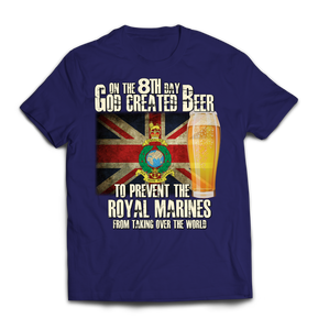 On the 8th Day Royal Marines Printed T-Shirt