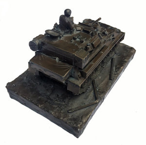 Scorpion FV101 Reconnaissance Vehicle Cold Cast Bronze Military Statue
