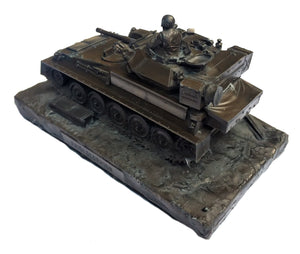 Scorpion FV101 Reconnaissance Vehicle Cold Cast Bronze Military Statue