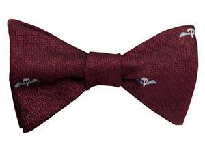 Parachute Regiment Silk Non Crease Self Tie Bow Tie