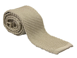 Service Dress Knitted Silk Tie (RLC - light beige)