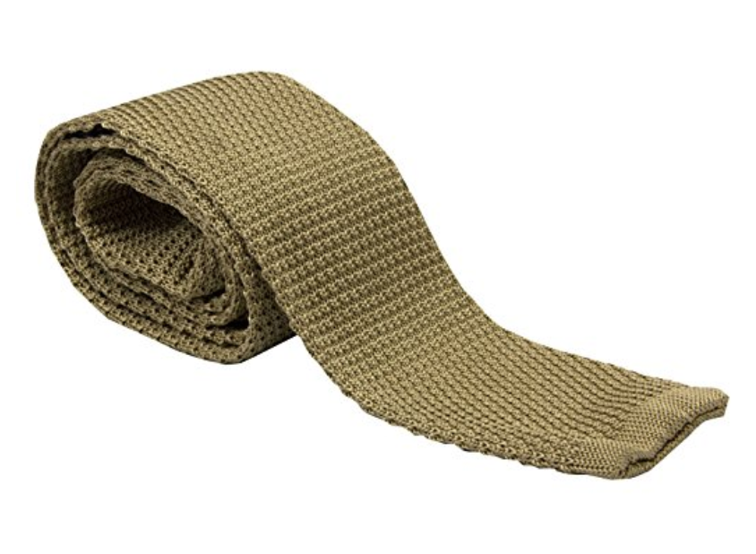 Service Dress Knitted Silk Tie (RA - beige)