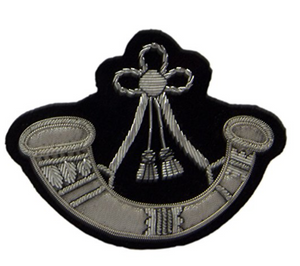 The Light Infantry (Black Background) Regimental Blazer Badge