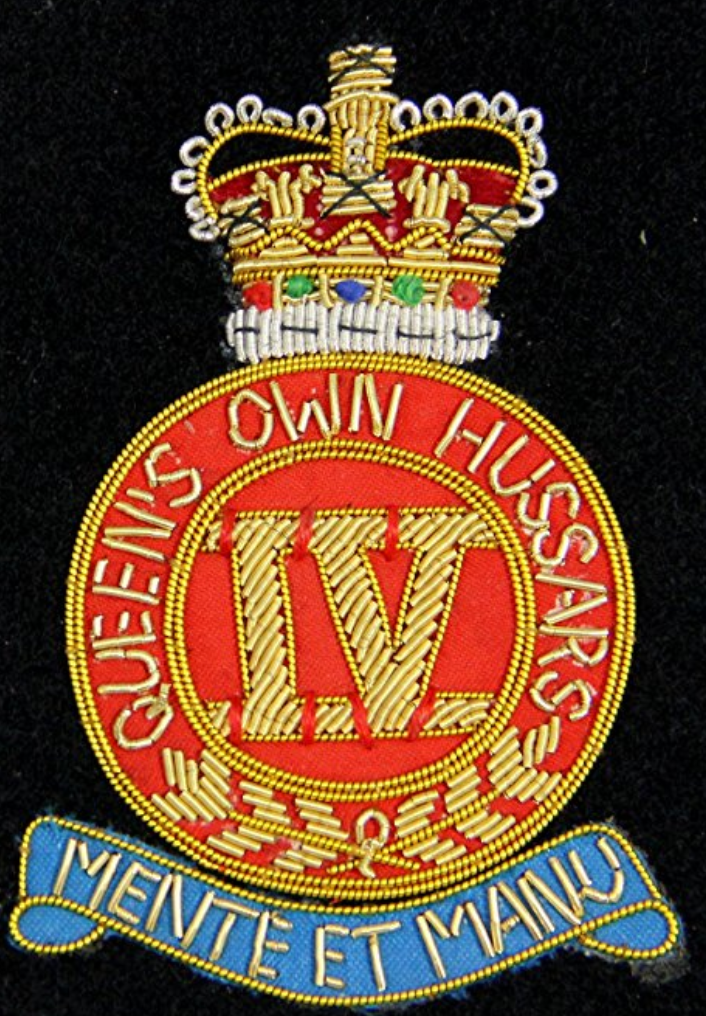 4th Queen's Own Hussar Blazer Badge