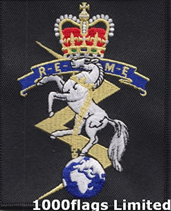 REME Embroidered Crest Badge Blazer Patch