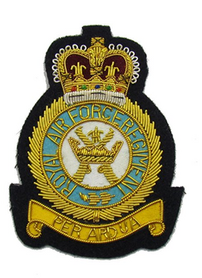 RAF Regiment Wire Blazer Badge