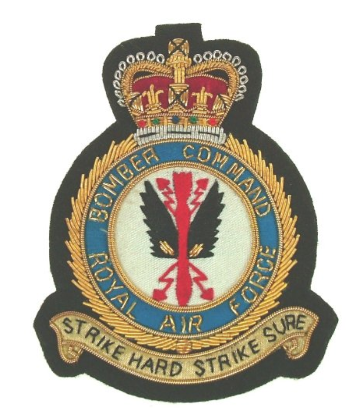 RAF Royal Air Force Bomber Command Blazer Badge