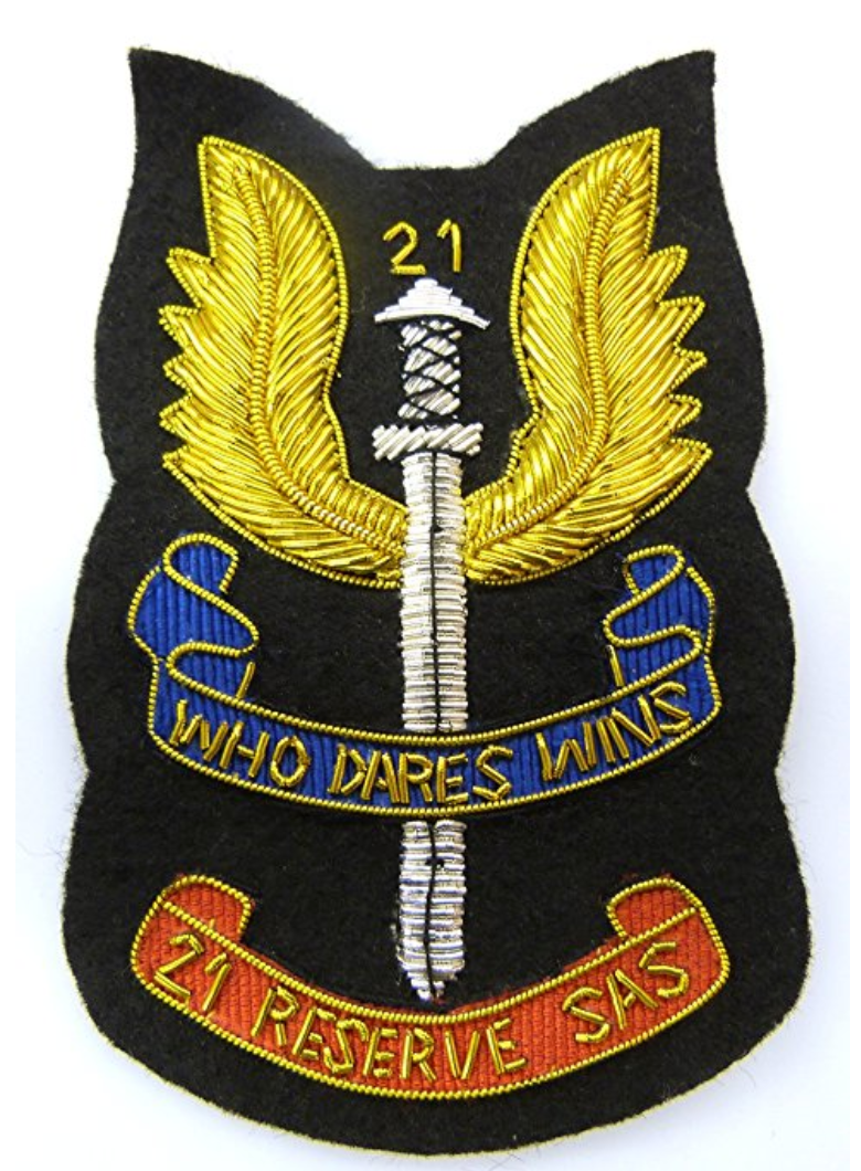 21 SAS Special Air Service Blazer Badge