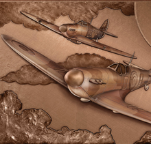 Heroes Of The Sky Limited Edition Brass Finish 3D Panorama