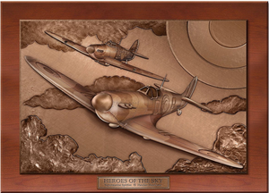 Heroes Of The Sky Limited Edition Brass Finish 3D Panorama