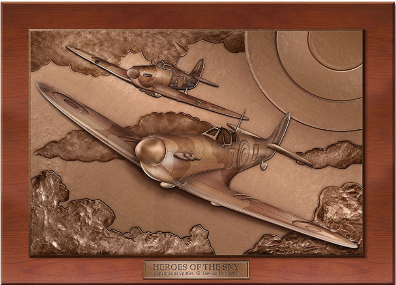 Heroes Of The Sky Limited Edition Brass Finish 3D Panorama