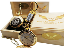 Royal Green Jackets Pocket Watch and Keyring Gift Set