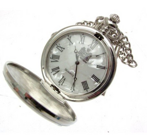 Battle Of Britain Mother Of Pearl Quartz Pocket Watch