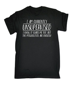 I AM CURRENTLY UNSUPERVISED Printed T-shirt