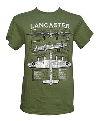 Avro Lancaster Heavy Bomber T Shirt