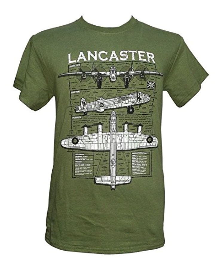 Avro Lancaster Heavy Bomber T Shirt