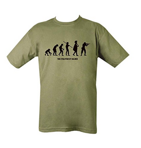 Army Evolution Funny Camo T-shirt Green