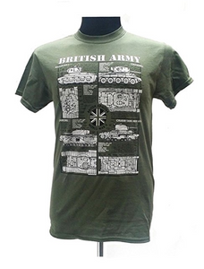 British Army Tanks of World War II Military T-Shirt