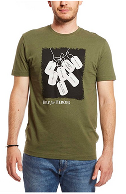 Help for Heroes T-Shirt Army Dog Tags