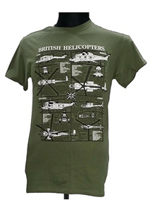 British Military Helicopters T Shirt