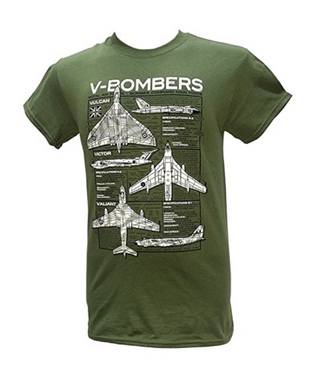 V Bomber's Military T Shirt
