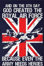 GOD CREATED THE RAF T-SHIRT