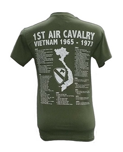 1st Air Cavalry Vietnam War Military T Shirt
