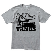 Still Plays With Tanks WWII World War of 1939 Panzer T Shirt