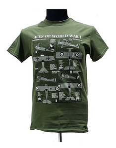 Aces of World War 1 Military T Shirt