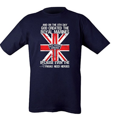 GOD CREATED THE ROYAL MARINES T-SHIRT