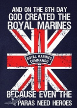 GOD CREATED THE ROYAL MARINES T-SHIRT