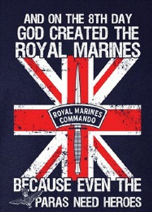 GOD CREATED THE ROYAL MARINES T-SHIRT