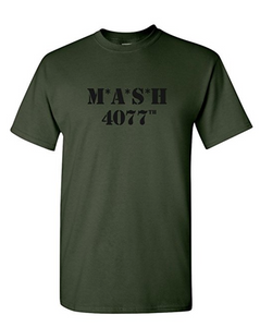 Mash 4077th Military Green Army T Shirt