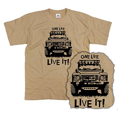 Defender Land Rover One Life Live It T Shirt