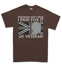 Freedom Isnt Free UK War Veteran Poppy T-shirt