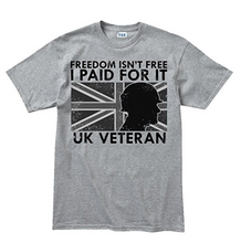 Freedom Isnt Free UK War Veteran Poppy T-shirt