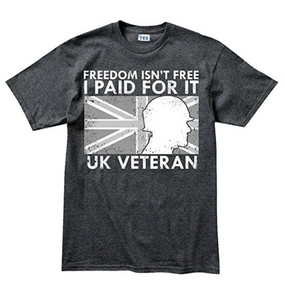 Freedom Isnt Free UK War Veteran Poppy T-shirt
