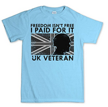 Freedom Isnt Free UK War Veteran Poppy T-shirt