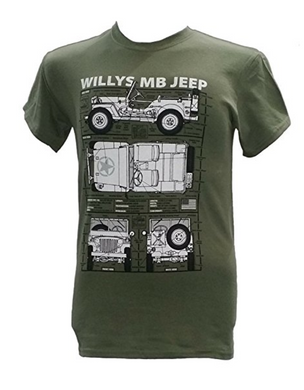 Willy's Jeep US Military T Shirt